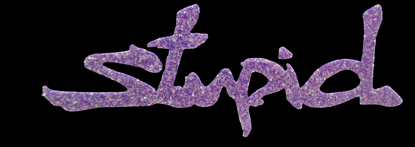 "Stupid" Vinyl Decal Sticker (New Colors!)