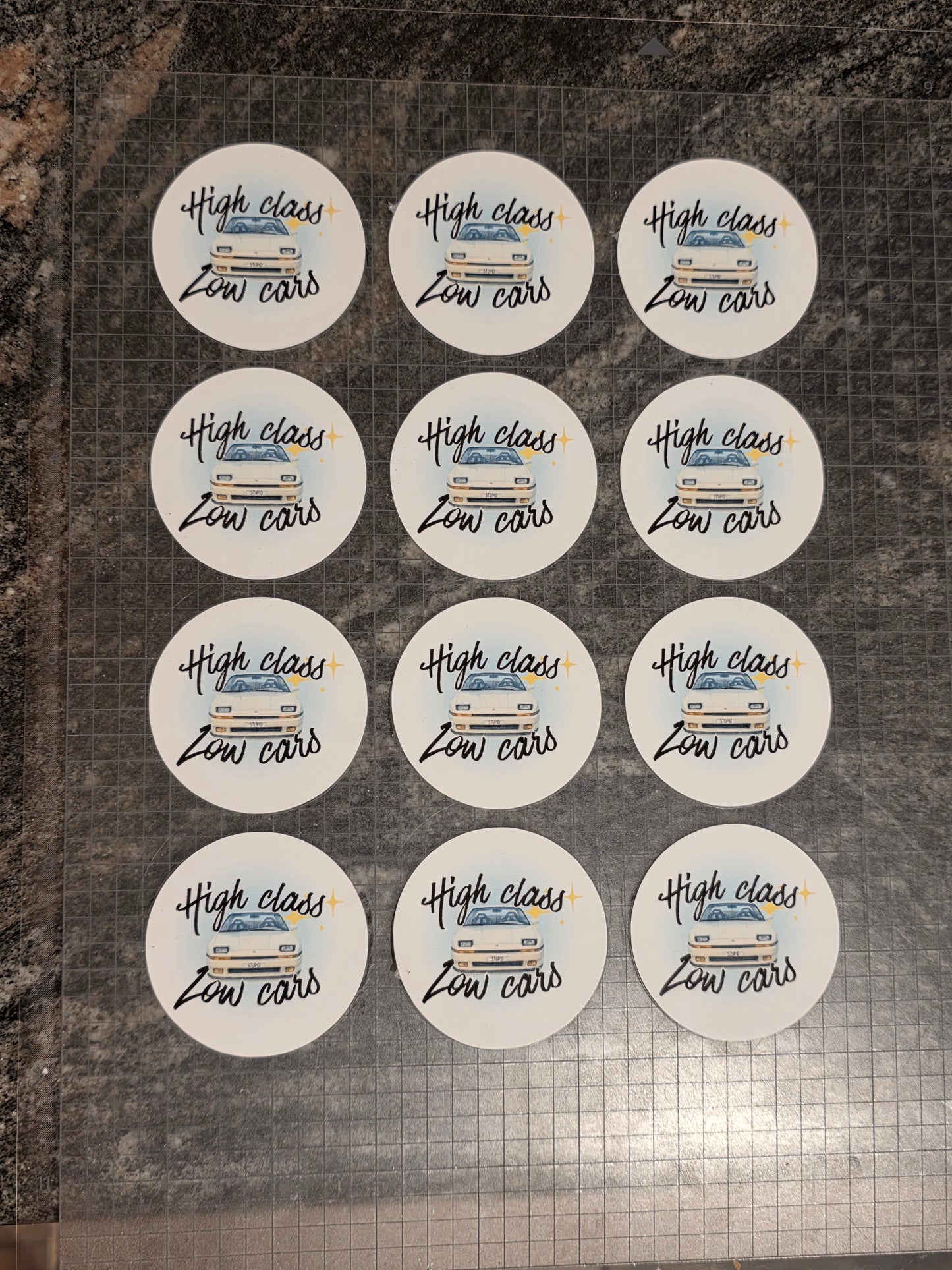 Low cars high class sticker