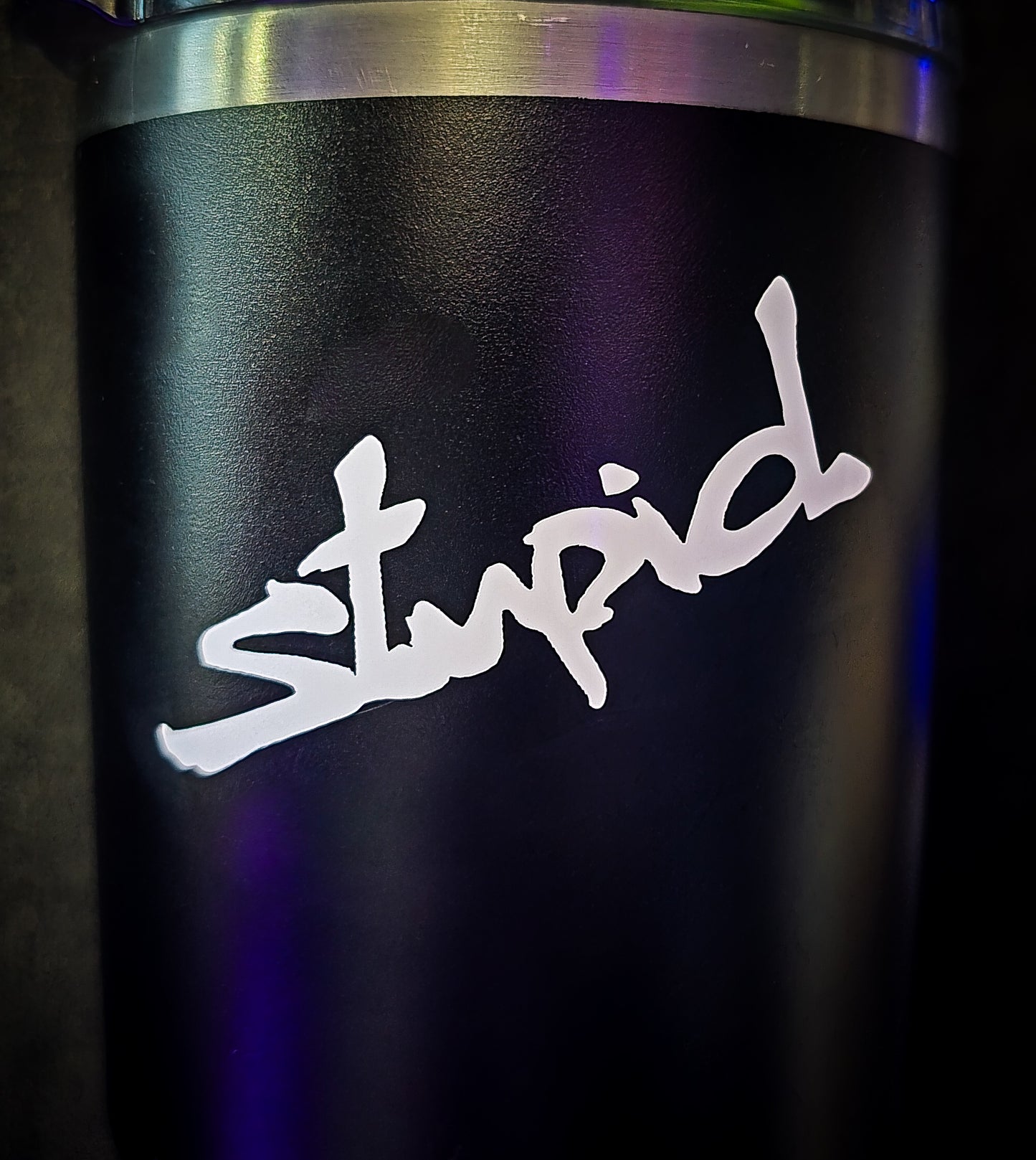 "Stupid" Vinyl Decal Sticker (New Colors!)