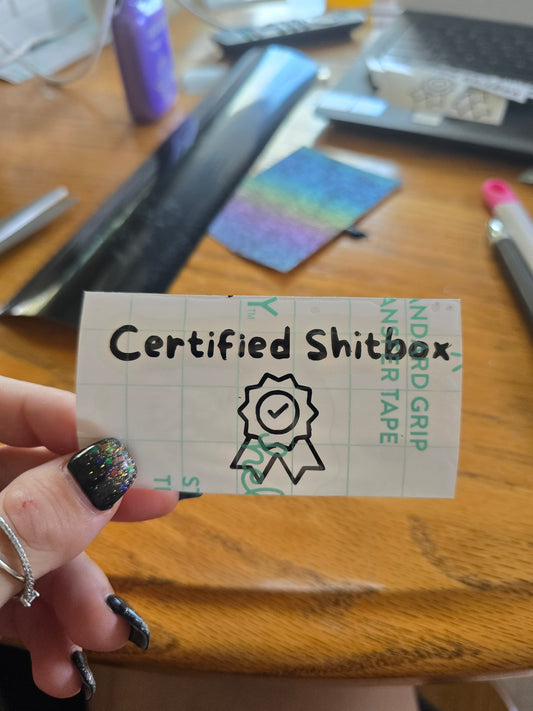 Certified Shitbox vinyl decal